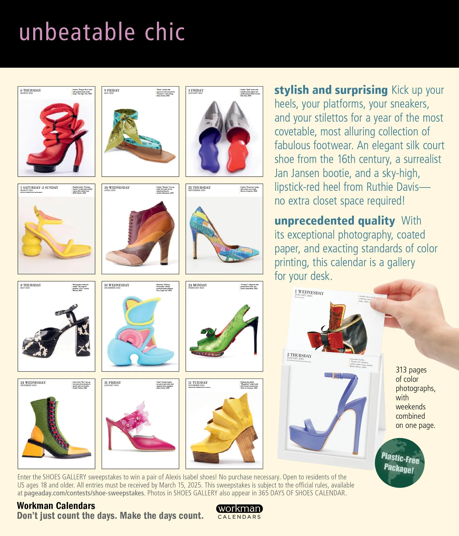 2025 Shoes Page-A-Day Gallery Calendar