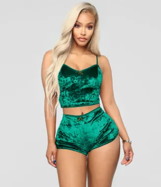 2pcs Velvet Sleepwear Pajamas Set