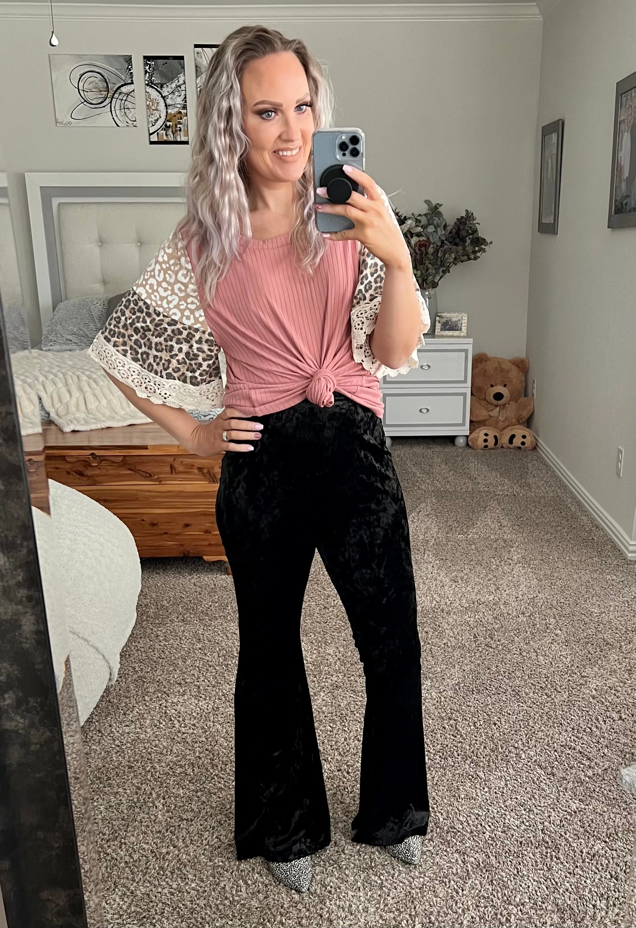 Alanna Black Velvet Bells