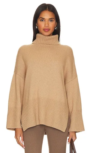 Autumn Cashmere Oversized Tunic in Tan