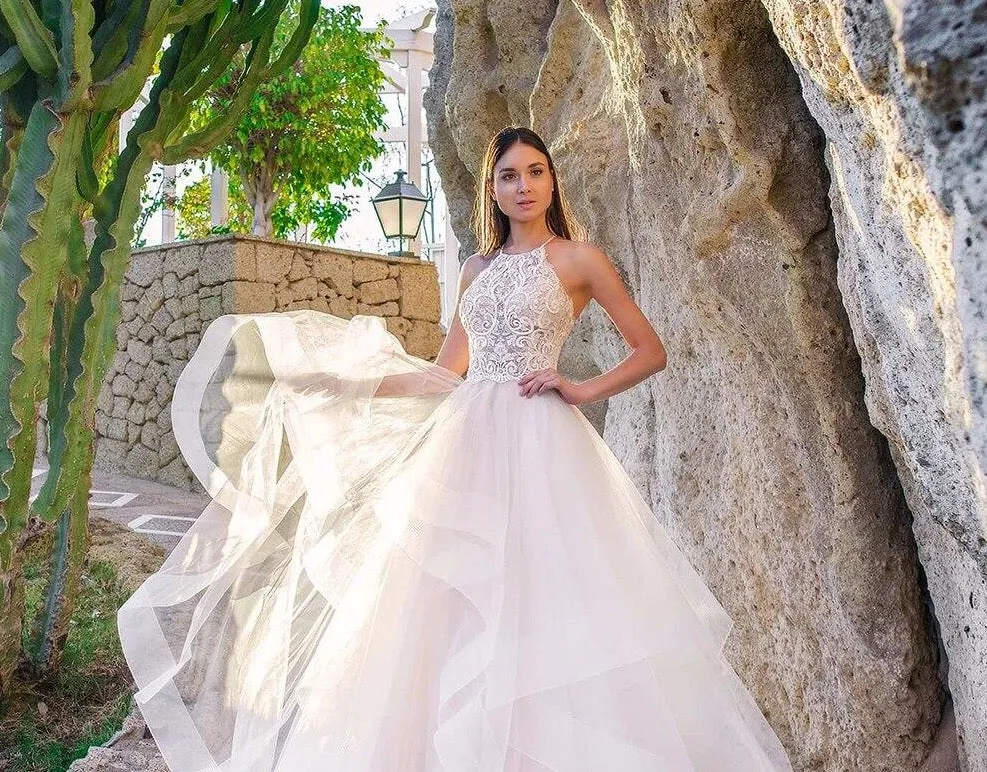 Backless See Through Sexy Wedding Dress
