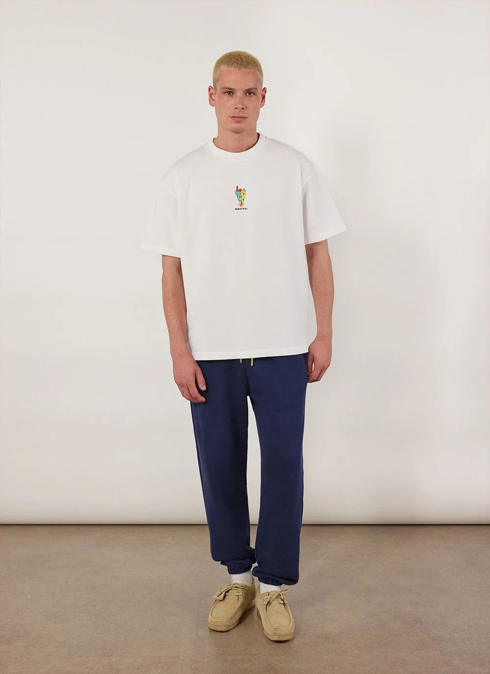 Bouquet Oversized T Shirt | Embroidered Organic Cotton | White