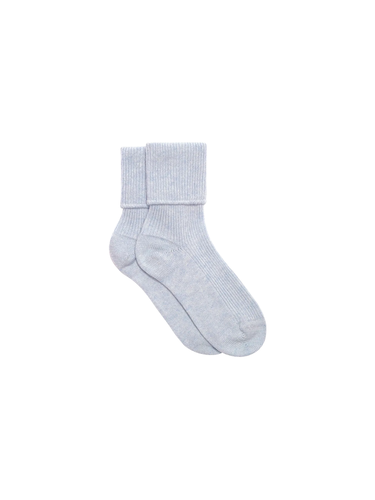 Cashmere Bed Socks—pale blue