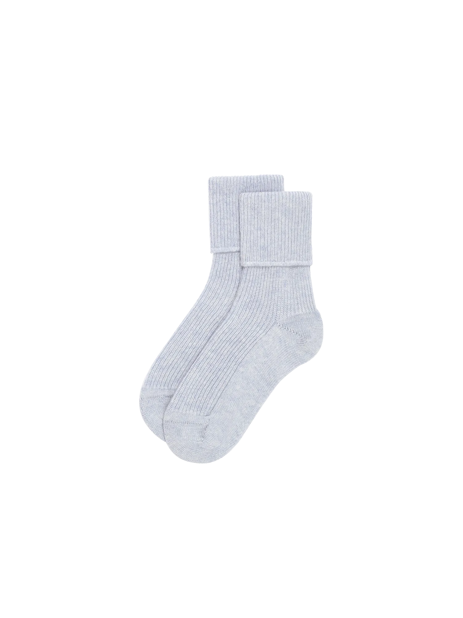 Cashmere Bed Socks—pale blue