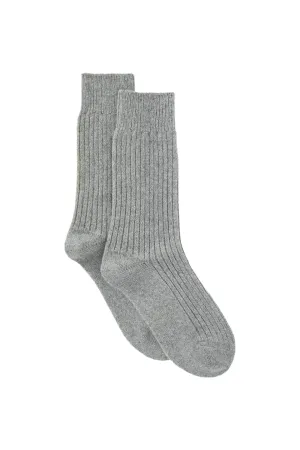 Cashmere Grey Rich Bed Socks