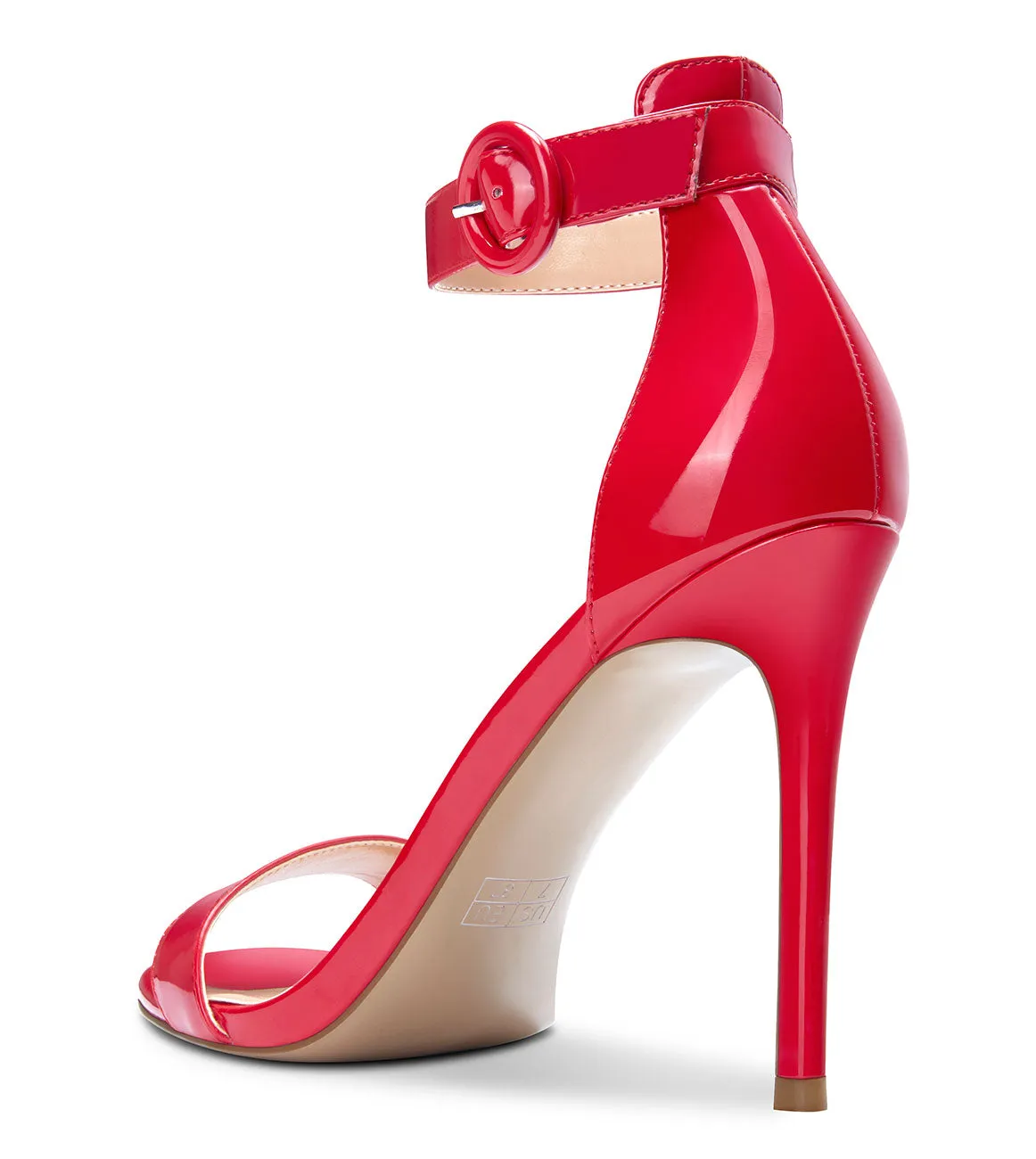 CASTAMERE Womens High Heels Sandals Buckle Ankle Strap Open Toe Basic 10CM Stilettos Sandal