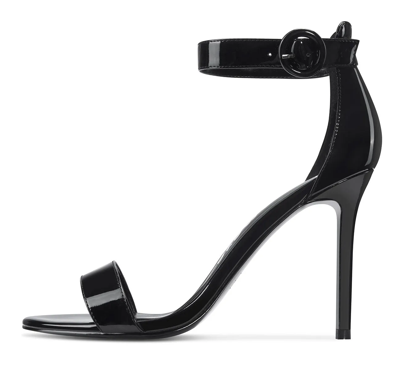 CASTAMERE Womens High Heels Sandals Buckle Ankle Strap Open Toe Basic 10CM Stilettos Sandal