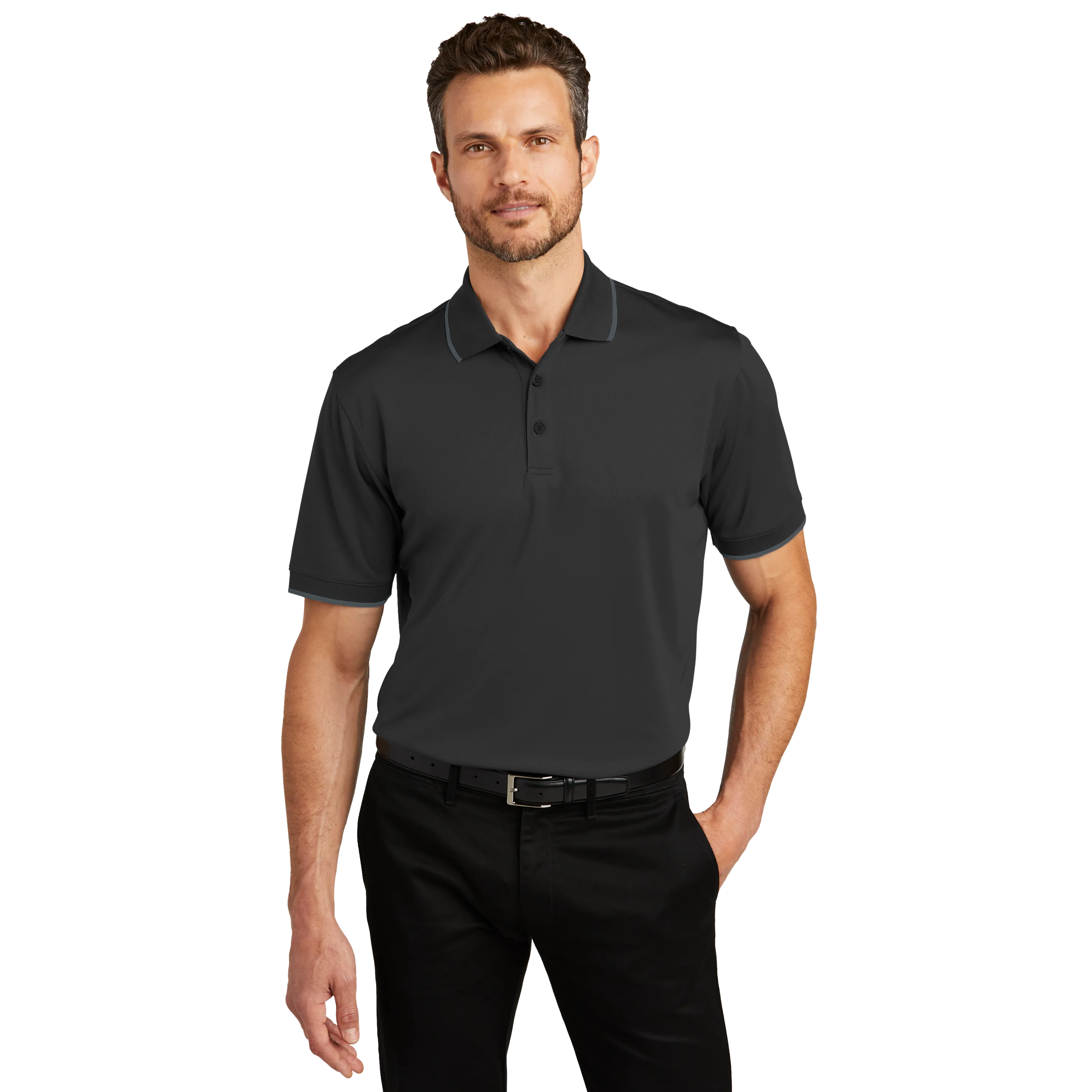 D1863M Mens Dry Zone UV Micro-Mesh Tipped Polo