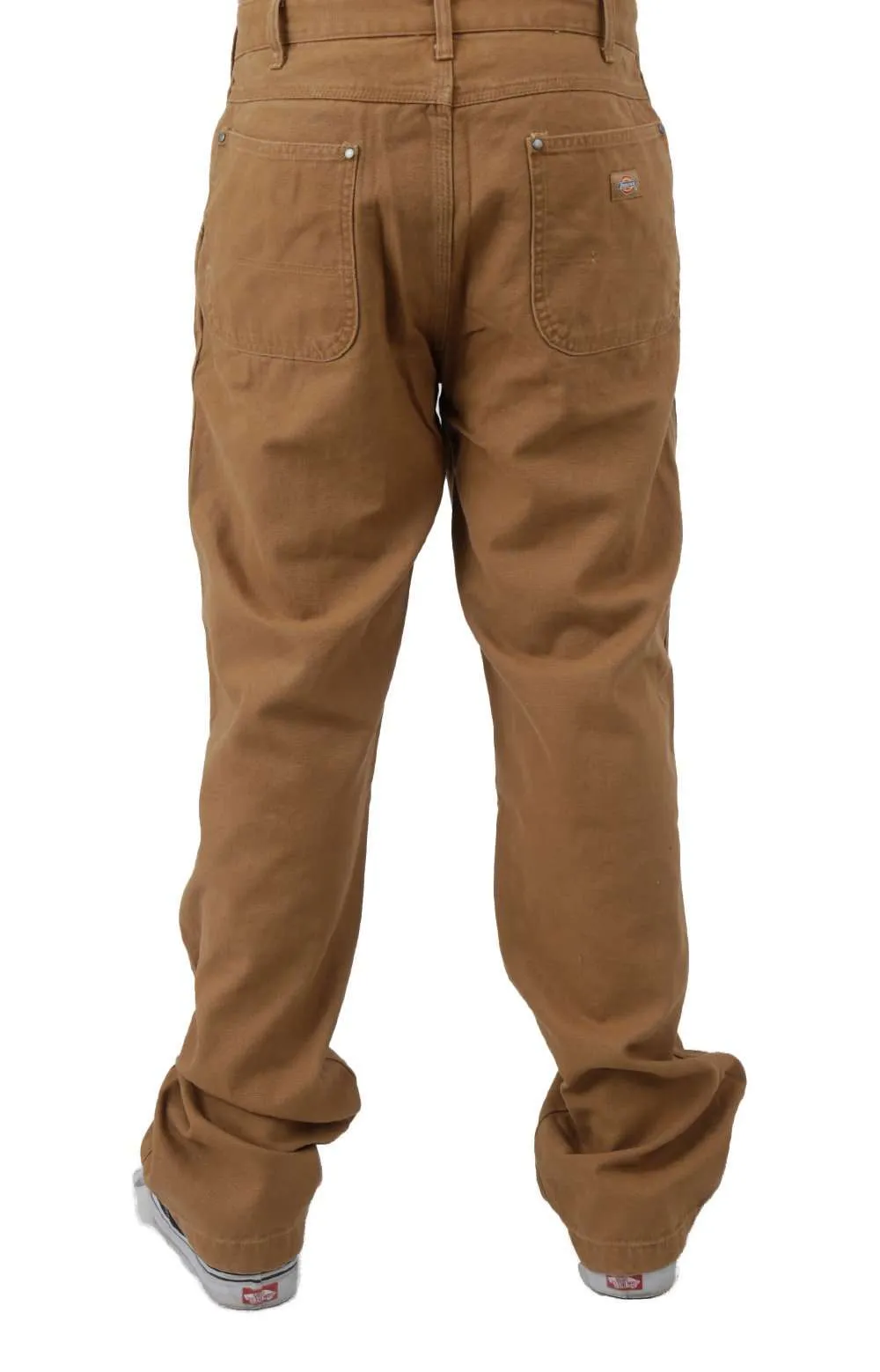 Dickies Vintage Style Duck Double Front Utility Pants Brown