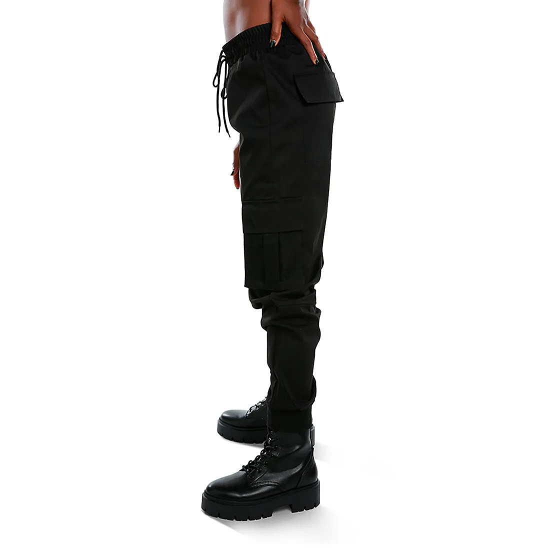 Drawstring Utility Pocket Cargo Pants