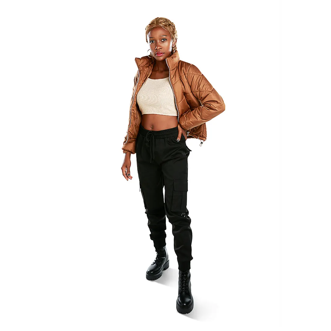 Drawstring Utility Pocket Cargo Pants