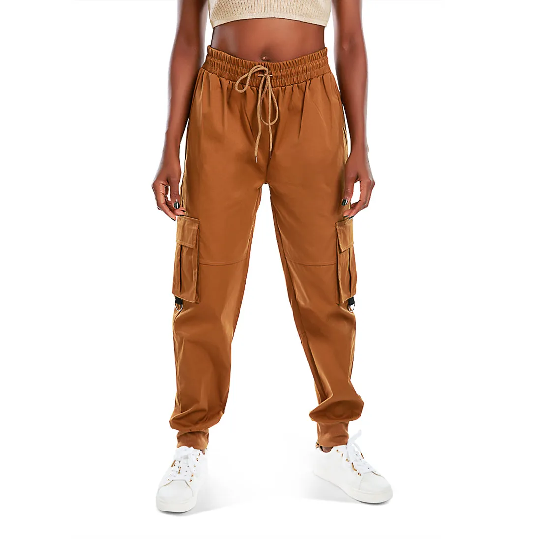 Drawstring Utility Pocket Cargo Pants