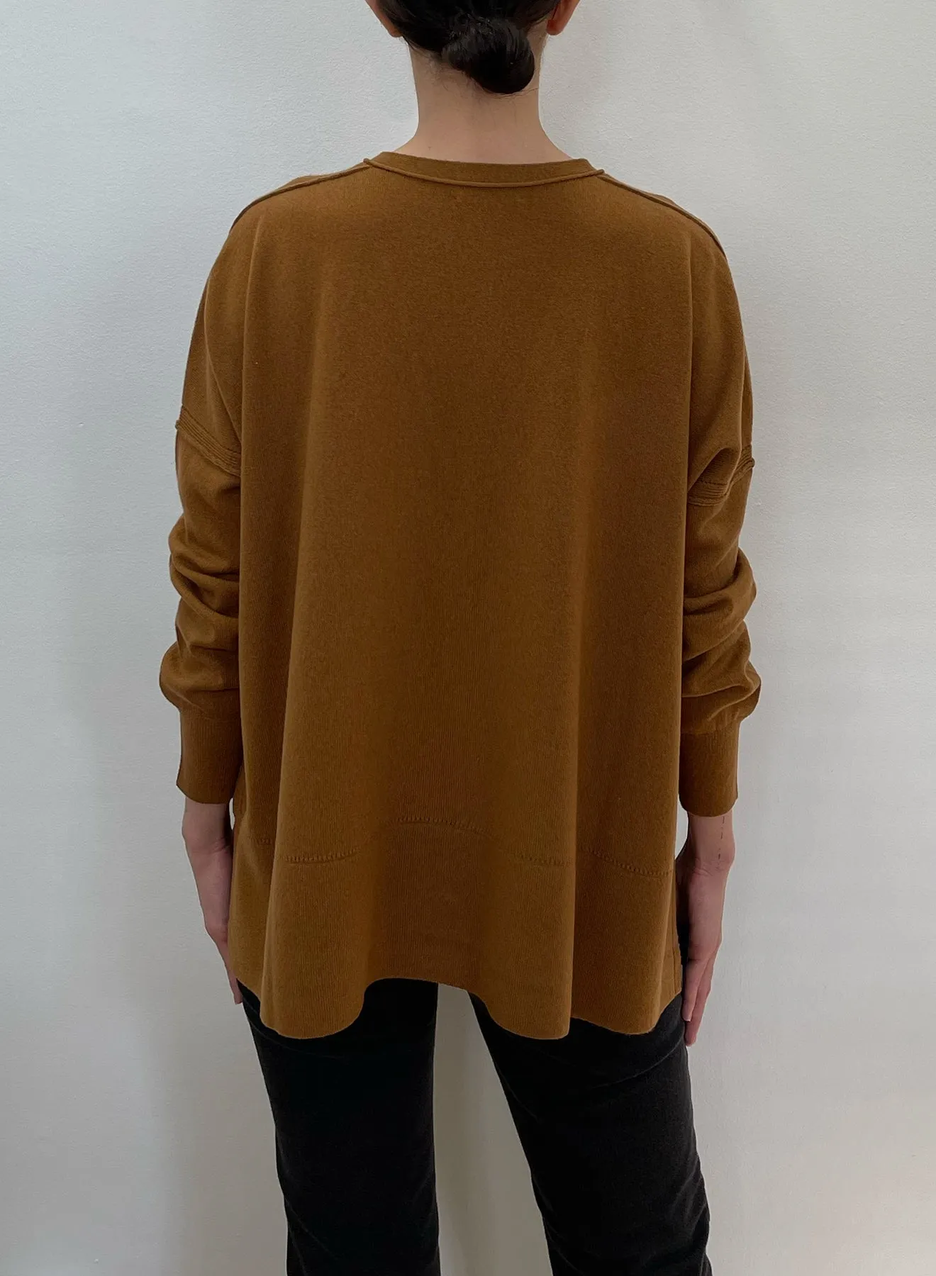 Dropped Shoulder Long Sleeve Cardigan | Vintage Vicune