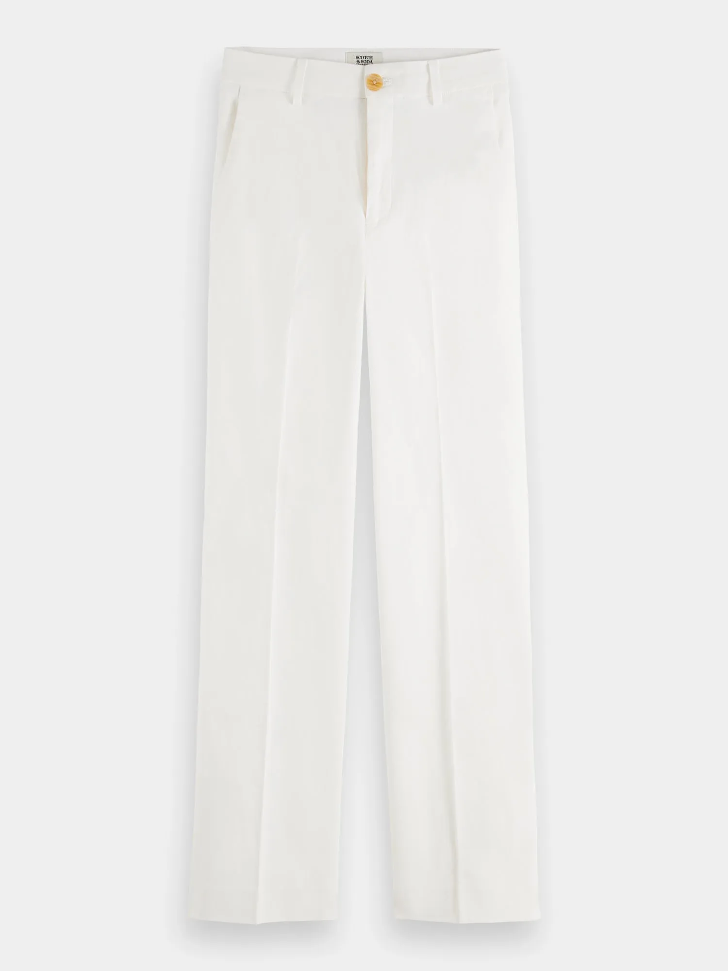 Edie high-rise wide-leg linen summer pants