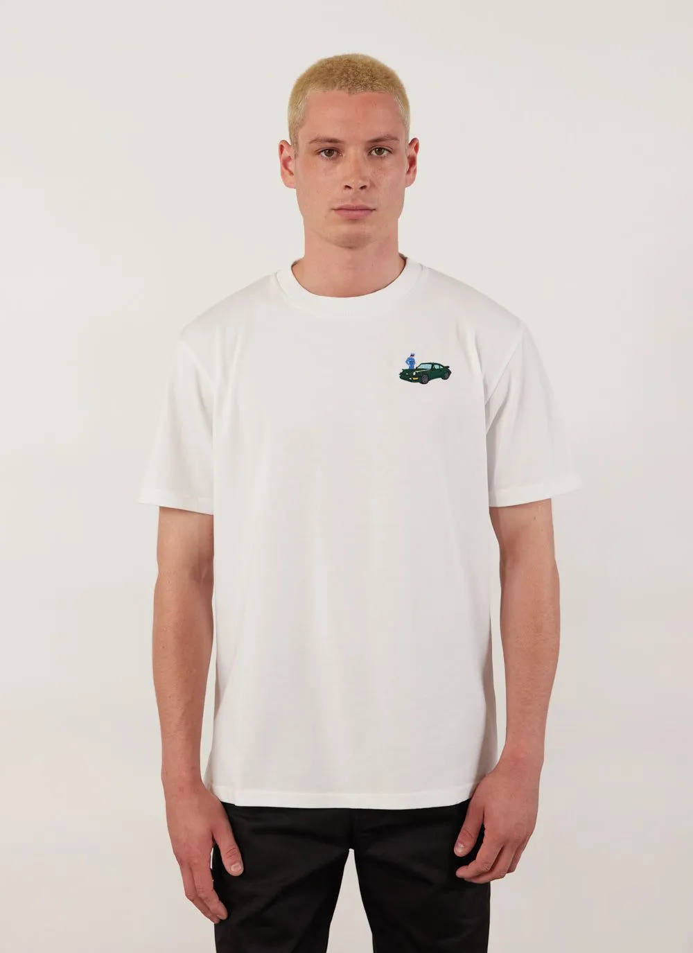 Envy T Shirt | Embroidered Organic Cotton | White