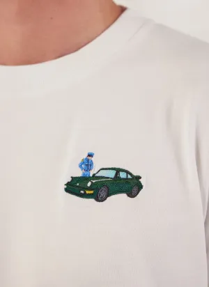 Envy T Shirt | Embroidered Organic Cotton | White