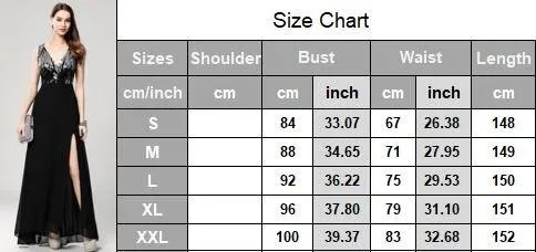 FashionSierra - Sexy V Neck Sleeveless Sequined Fashion Long Party Prom Dresses