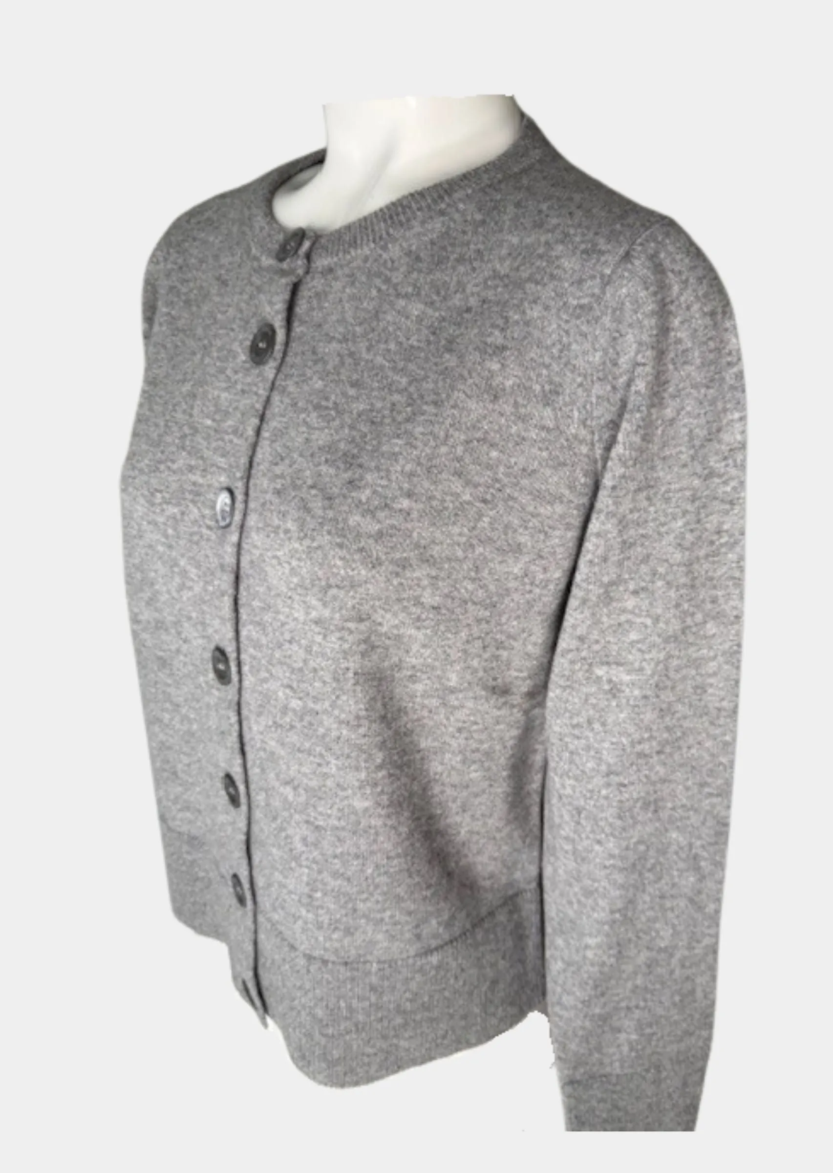 Gina Cashmere Cardigan in Grey | Incentive Cashmere