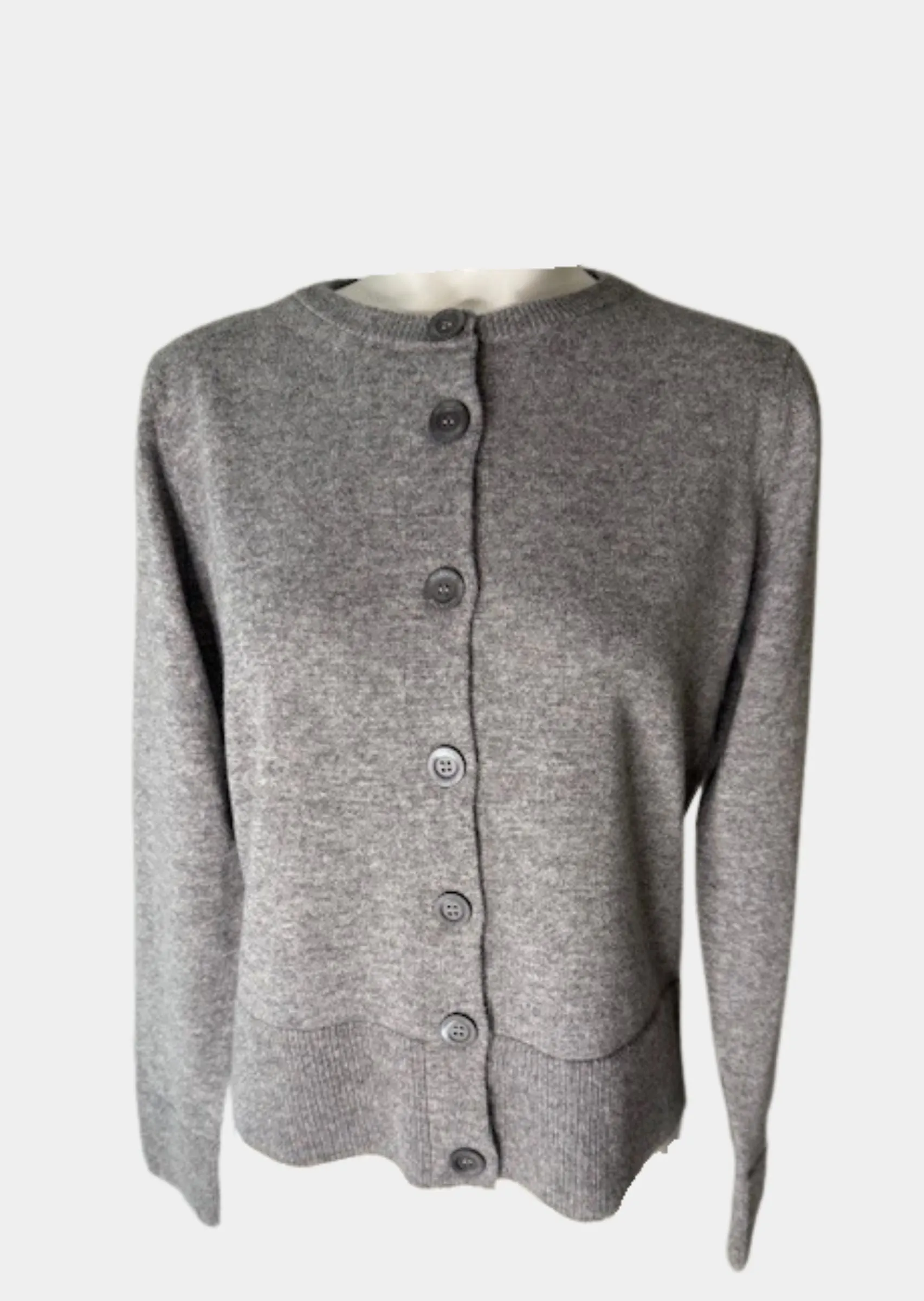 Gina Cashmere Cardigan in Grey | Incentive Cashmere