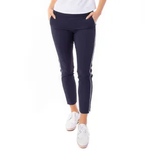 Golftini Women's Stretch Ankle Golf Pants - Navy/White