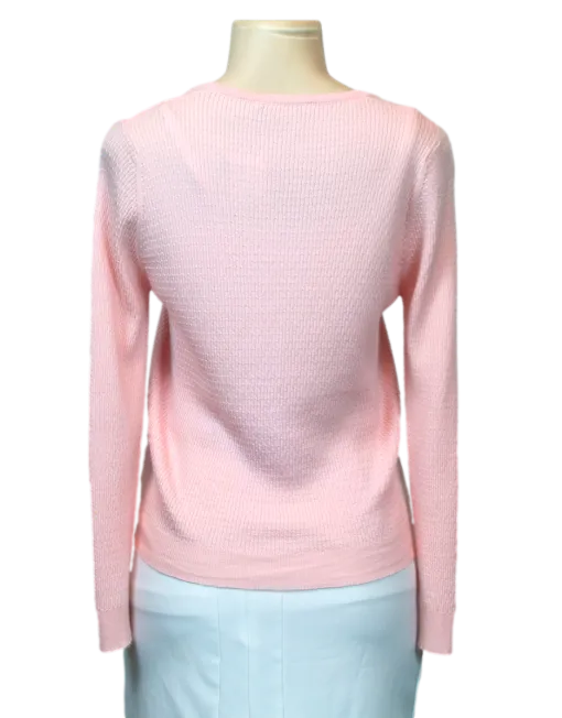 HAWICK CASHMERE Ribbed V-Neck Cardigan