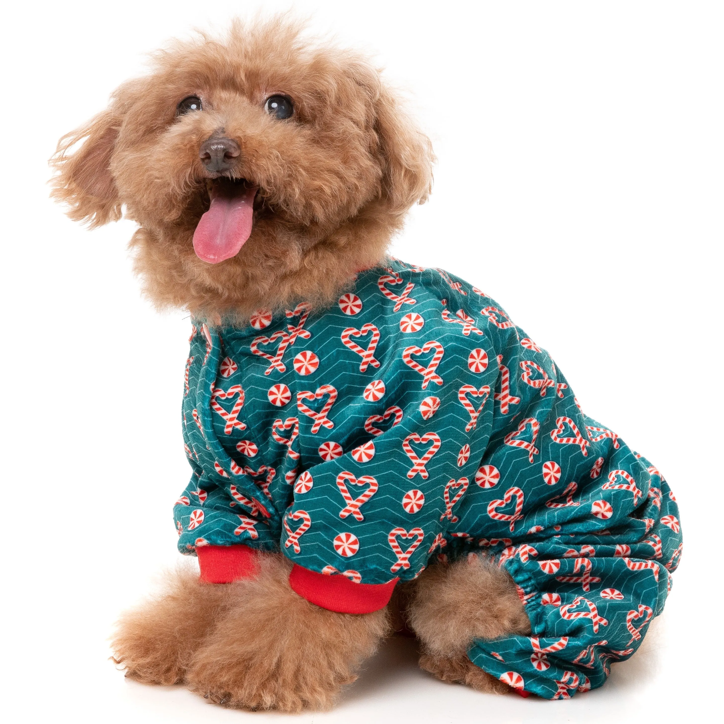 I Heart Candy Canes Dog Pajamas