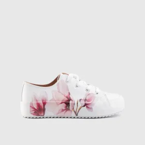 Ladies Sneaker White Pink 10505