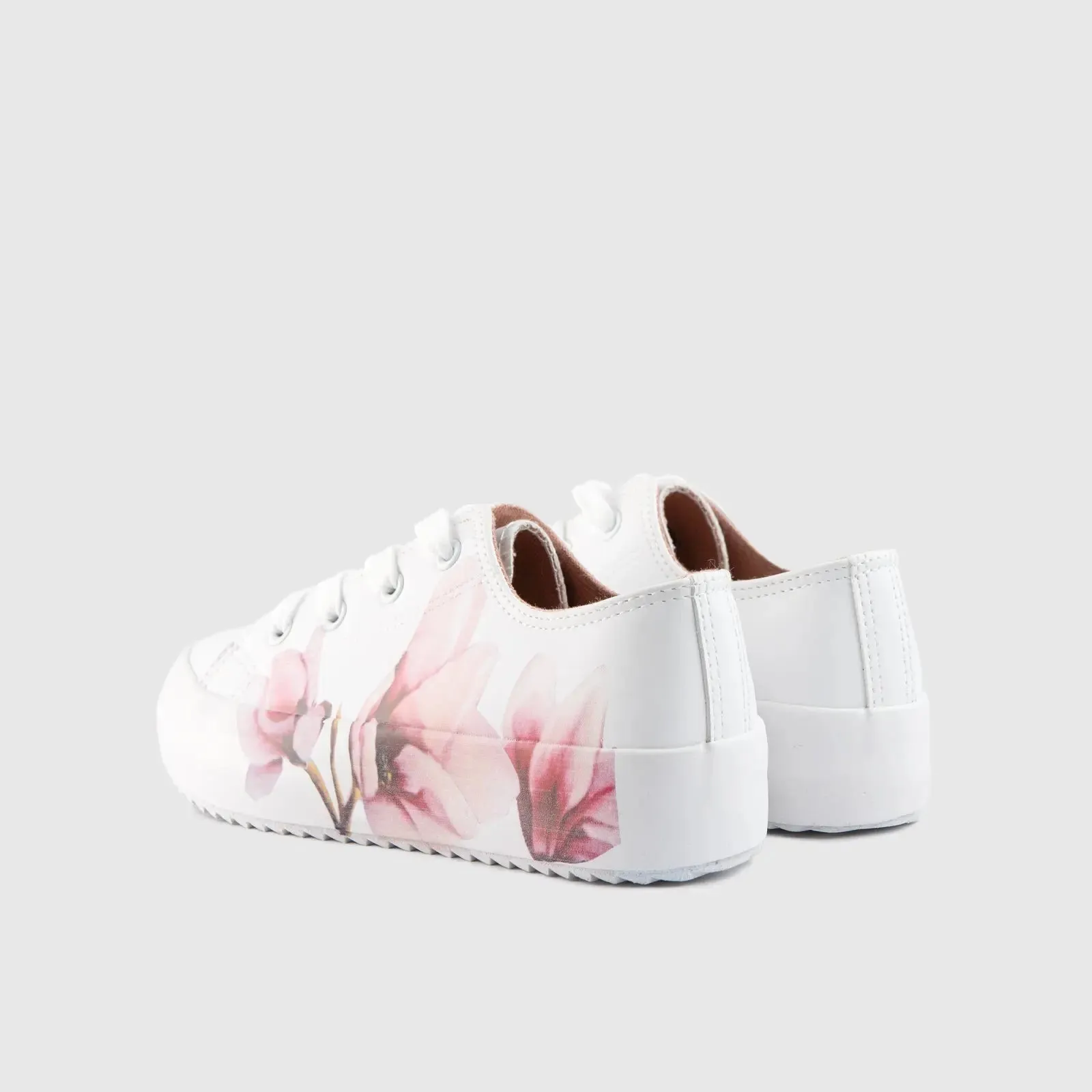 Ladies Sneaker White Pink 10505