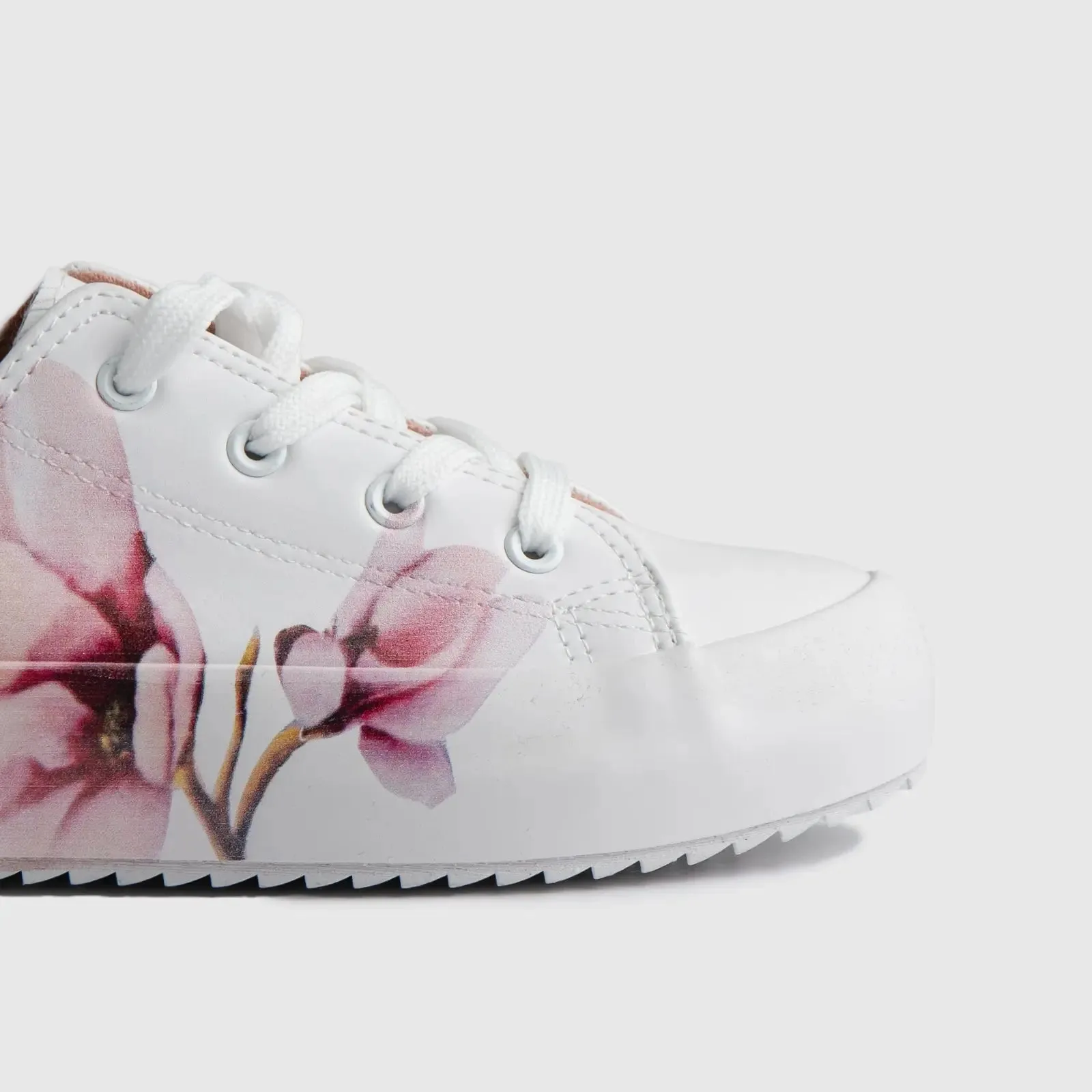 Ladies Sneaker White Pink 10505