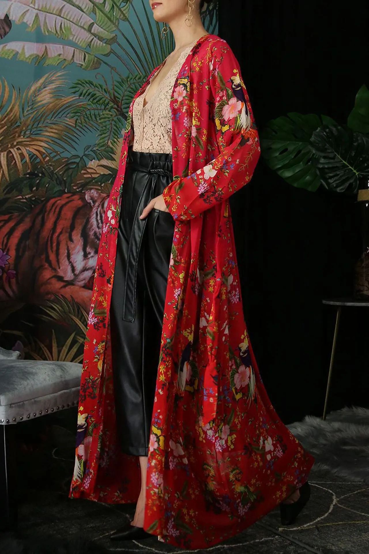 Long Sheer Designer Robe