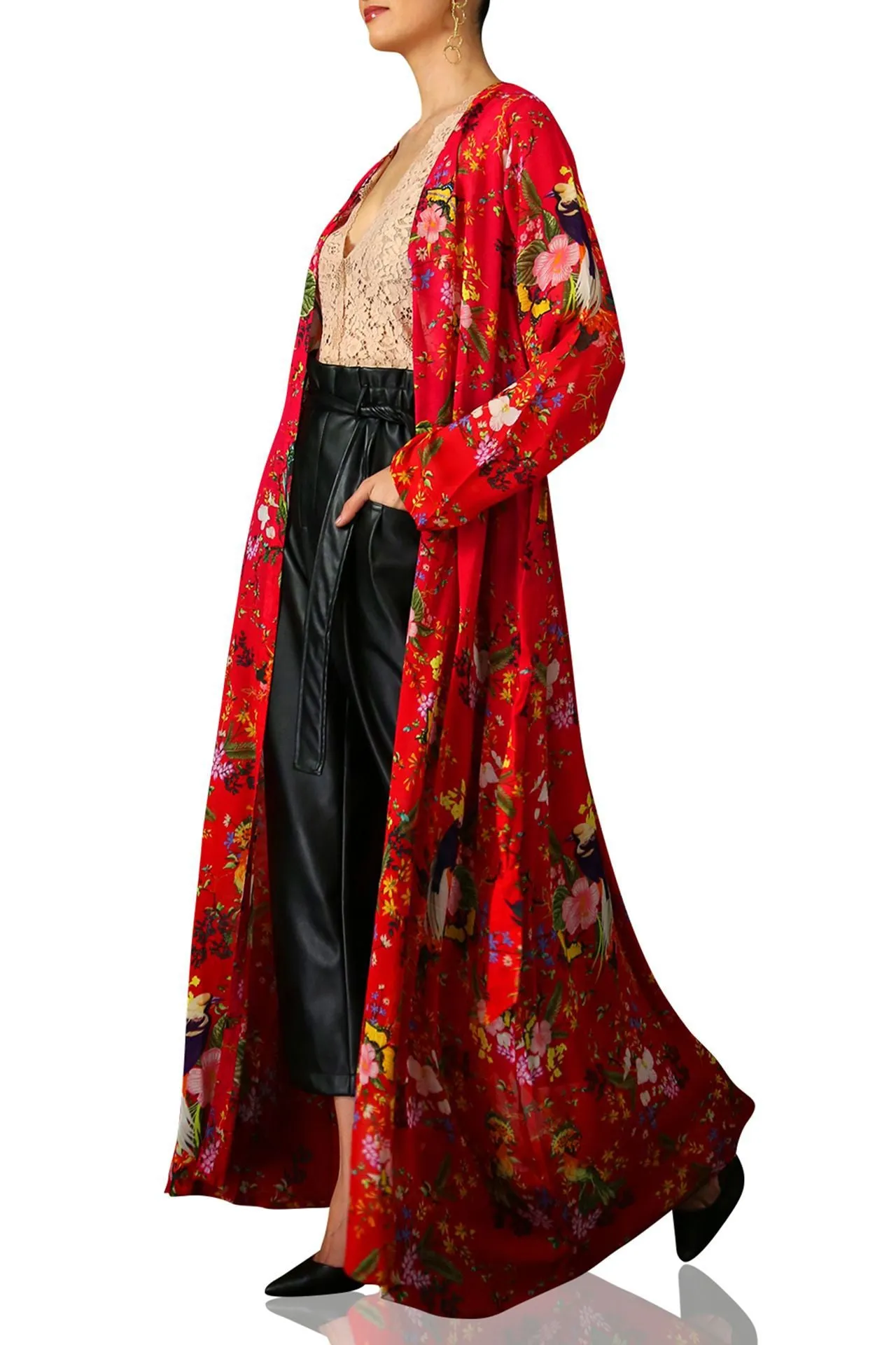 Long Sheer Designer Robe