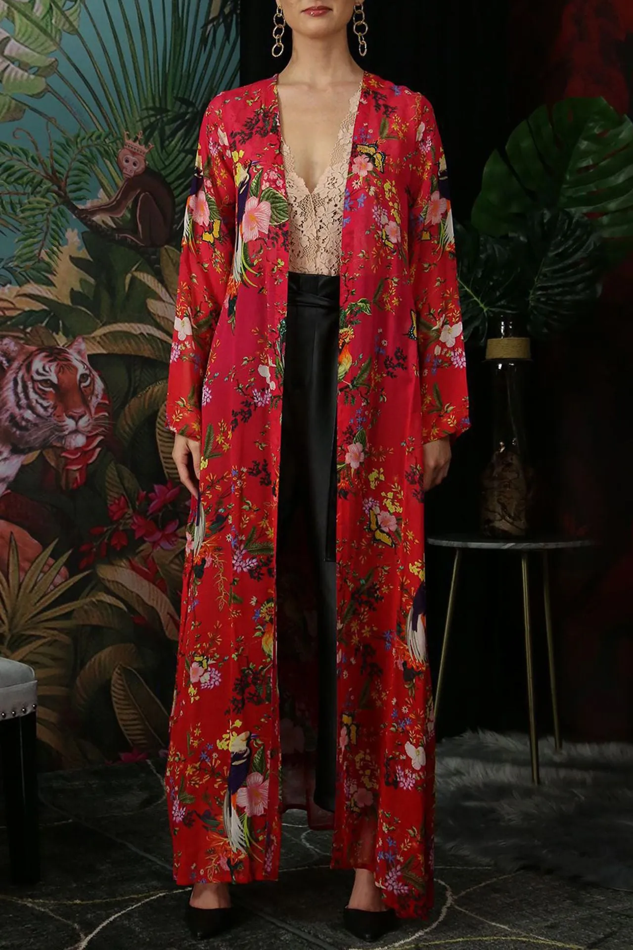 Long Sheer Designer Robe
