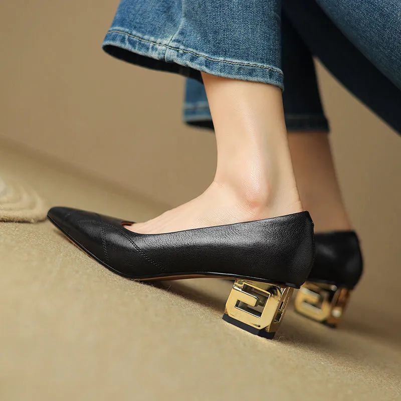 Luxalon Croc-Pattern Stilettos