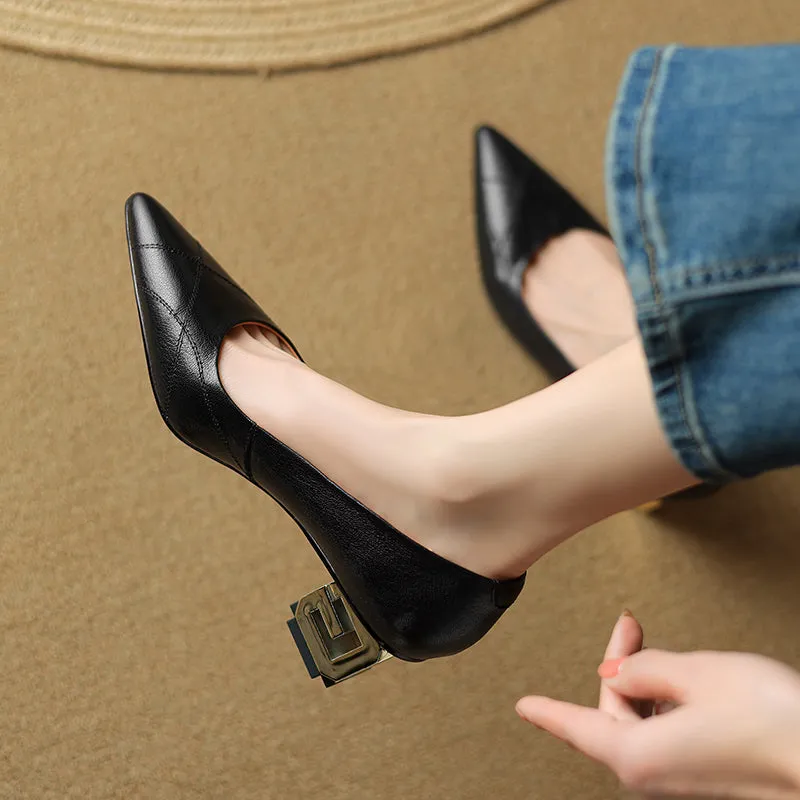 Luxalon Croc-Pattern Stilettos