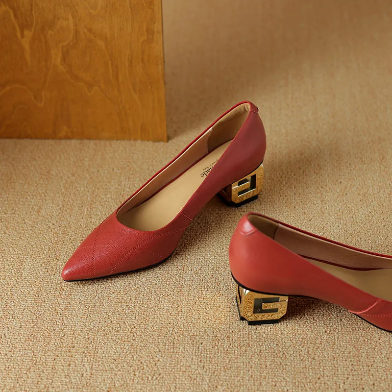 Luxalon Croc-Pattern Stilettos