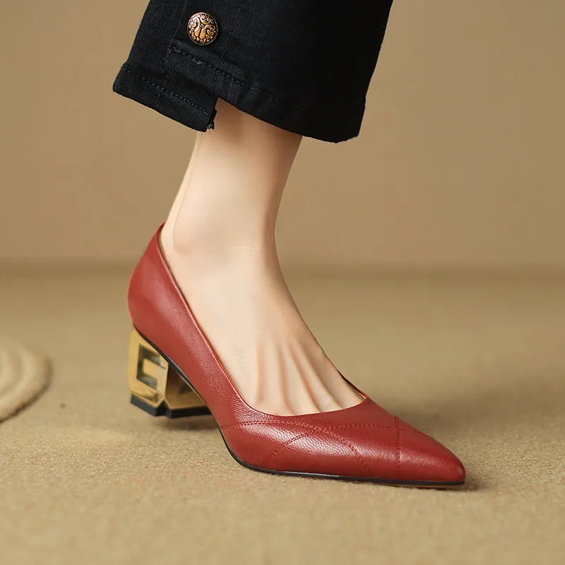 Luxalon Croc-Pattern Stilettos