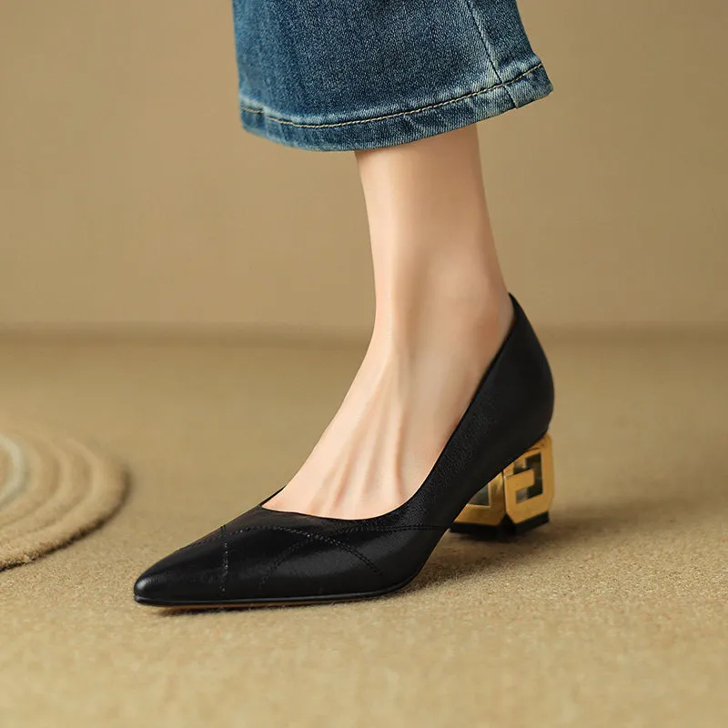 Luxalon Croc-Pattern Stilettos