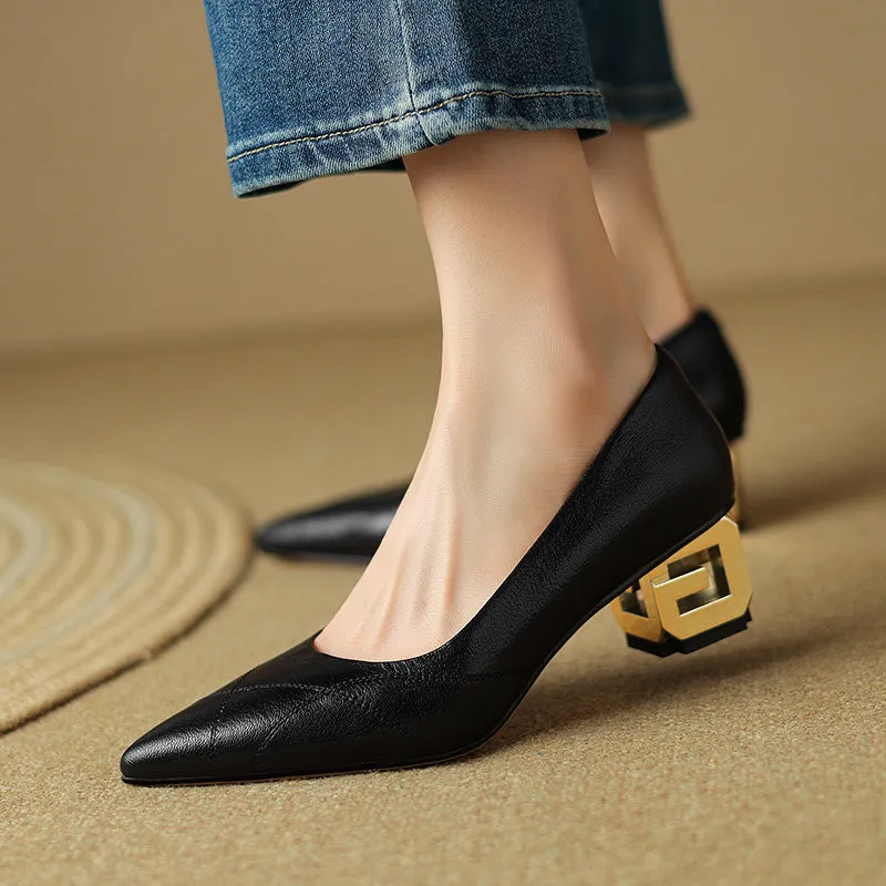 Luxalon Croc-Pattern Stilettos