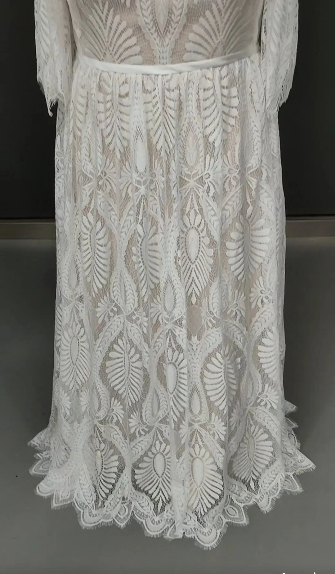 Mary Anne Boho Lace Wedding Gown All Sizes/Colors