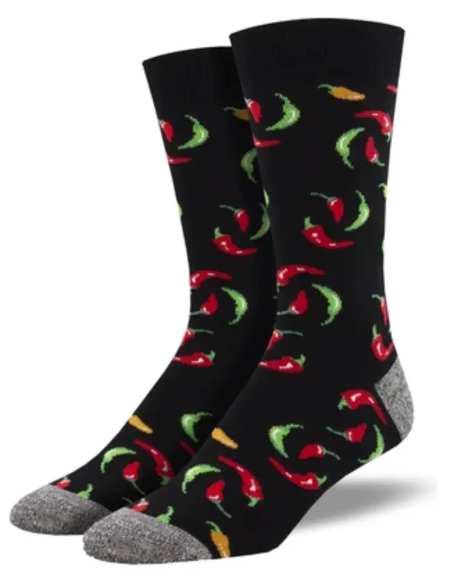 Men's Bamboo Hot On Your Heals Crew Sock
