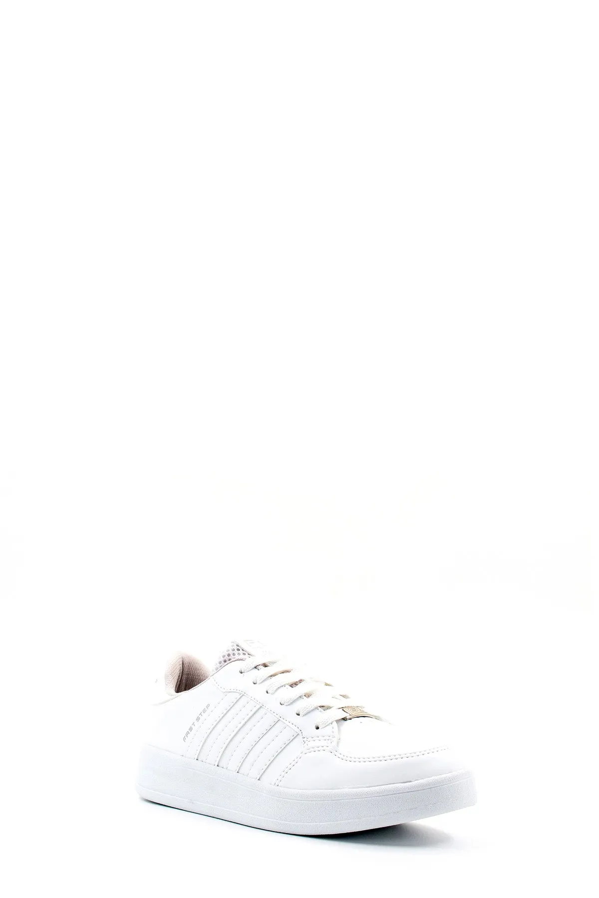 Men's White Casual Leather Sneakers - Wessi