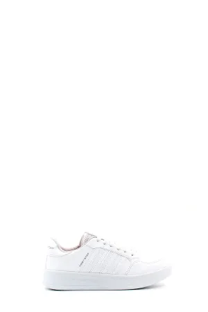 Men's White Casual Leather Sneakers - Wessi