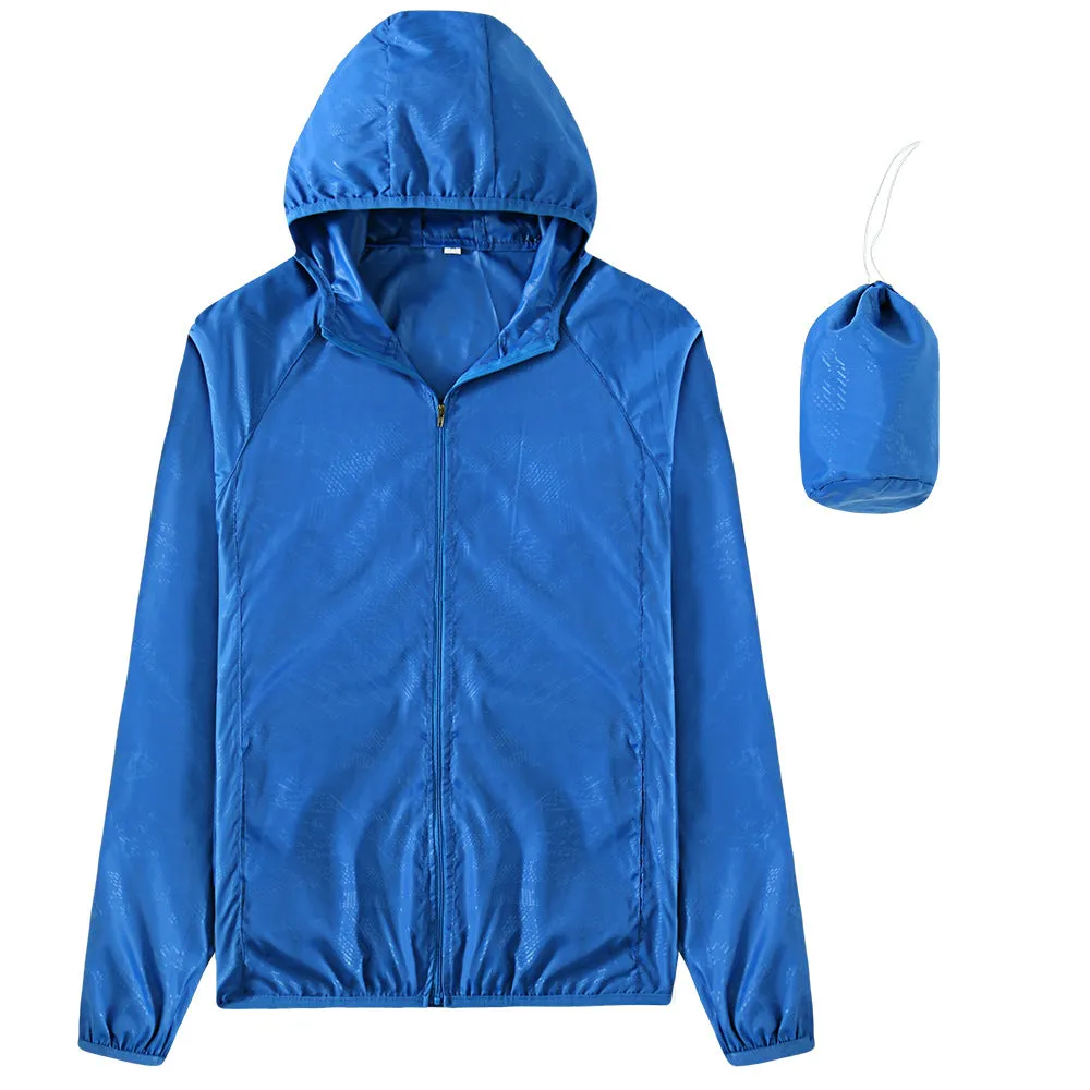 Moisture Wicking Hoodie Men's and Women's Waterproof Windproof Sports Jacket Outdoor Riding
