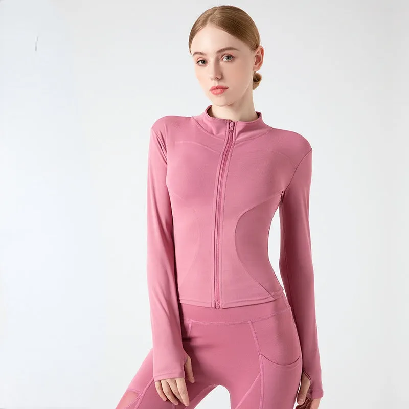 Moisture Wicking Hoodie Sports Jacket Running Suit