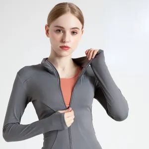 Moisture Wicking Hoodie Sports Jacket Running Suit