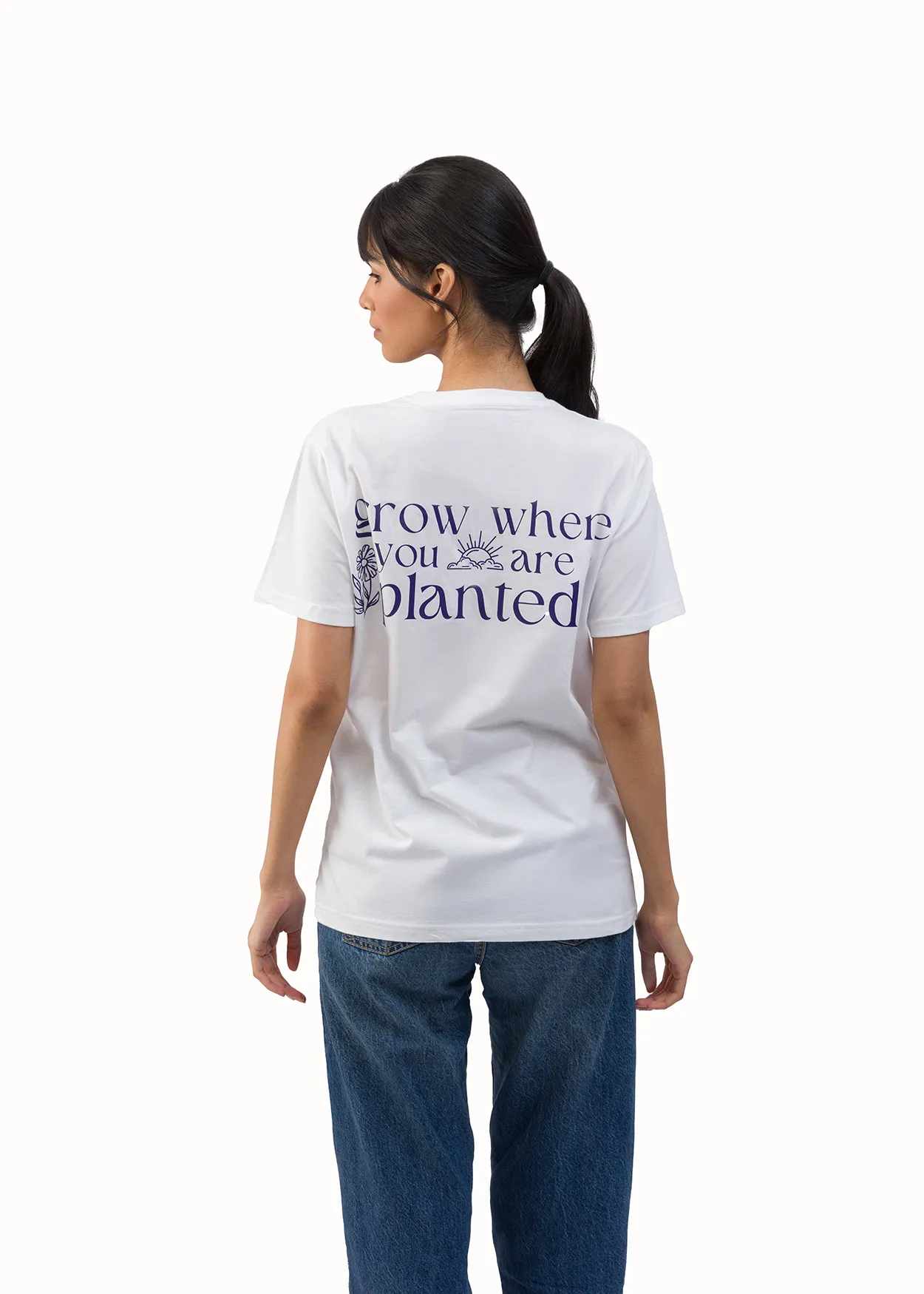Organic Cotton T shirt -  Grow Where Planted