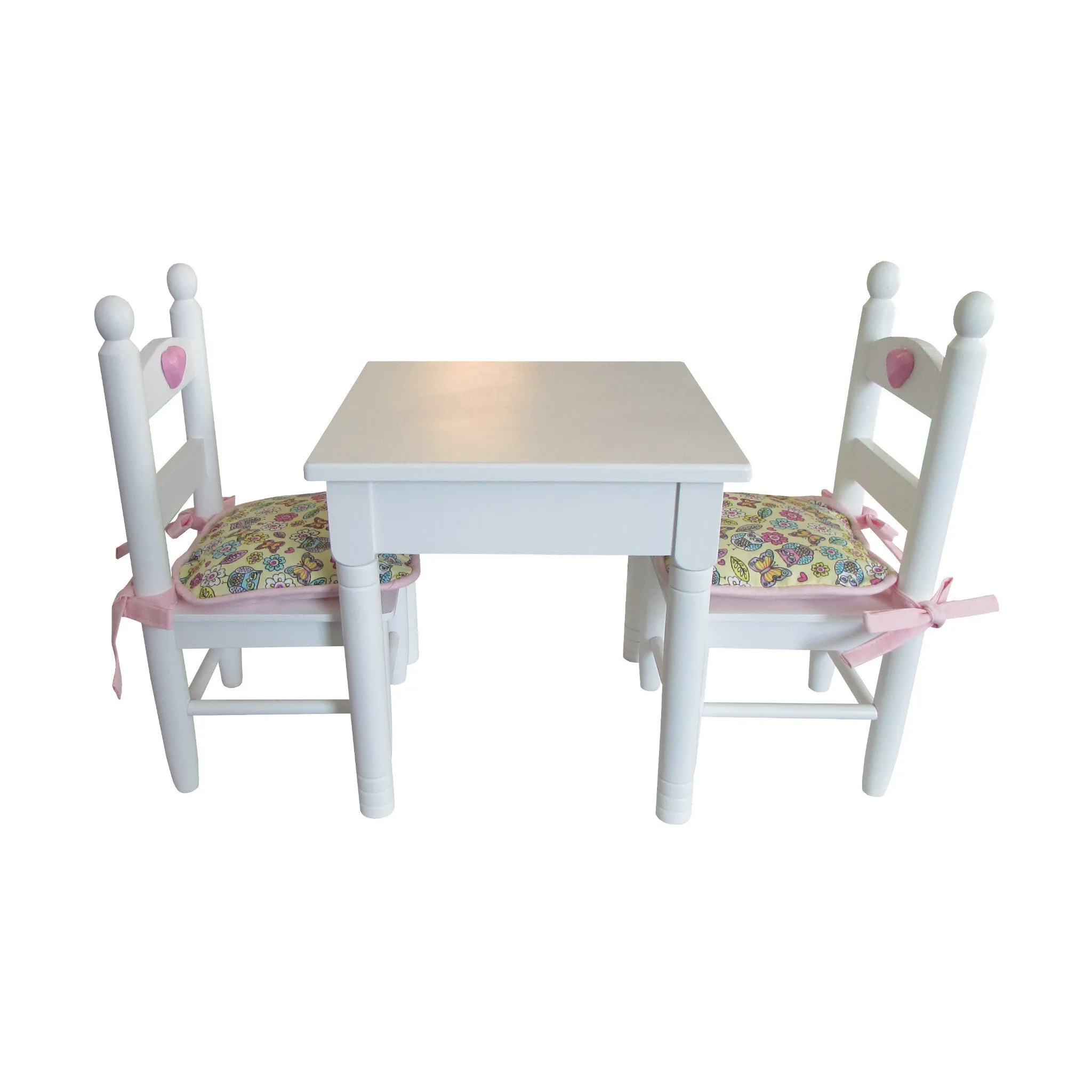 Owls and Flowers Print Doll Chair Cushions for 18-inch Dolls