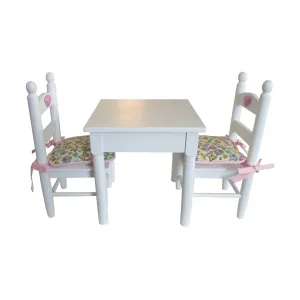 Owls and Flowers Print Doll Chair Cushions for 18-inch Dolls