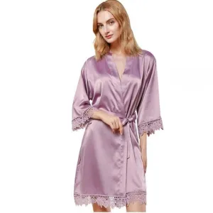 Personalized Satin Lace Style Robes