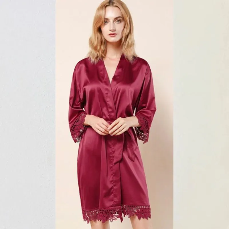Personalized Satin Lace Style Robes